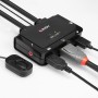 Lindy 42344 switch per keyboard-video-mouse (kvm) Montaggio rack Nero (42344)