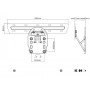 Multibrackets 5464 Supporto TV a parete 165,1 cm (65") Nero (MB5464)