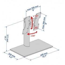 Meliconi Stand 200 101,6 cm (40") Nero (480808)