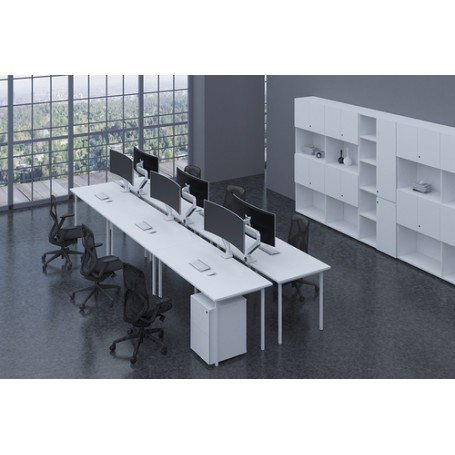 Neomounts by Newstar Select Supporto da scrivania per monitor curvi (NM-D775WHITEPLU)