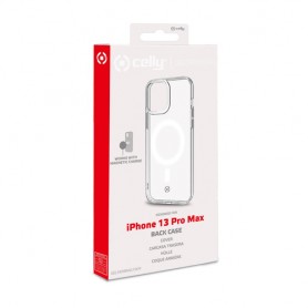 Celly GELSKINMAG iPhone 13 Pro Max custodia per cellulare 17 cm (6.7") Cover Trasparente, Bianco (GELSKINMAG1009)