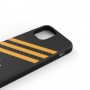 Adidas 3-Stripes custodia per cellulare 13,7 cm (5.4") Cover Nero, Oro (42479)