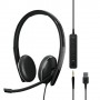 EPOS | SENNHEISER ADAPT 165 USB II Cuffia Padiglione auricolare Connettore 3.5 mm USB tipo A Nero (1000916)