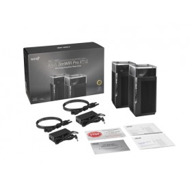 ASUS ZenWiFi Pro XT12 (2-PK) router wireless Gigabit Ethernet Banda tripla (2.4 GHz/5 GHz/5 GHz) Nero (90IG06U0-MO3A20)