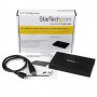 StarTech.com Box Esterno HDD per disco rigido SATA III 2.5" USB 3.0 con UASP in alluminio con cavo incorporato - 6G (S2510BMU33)