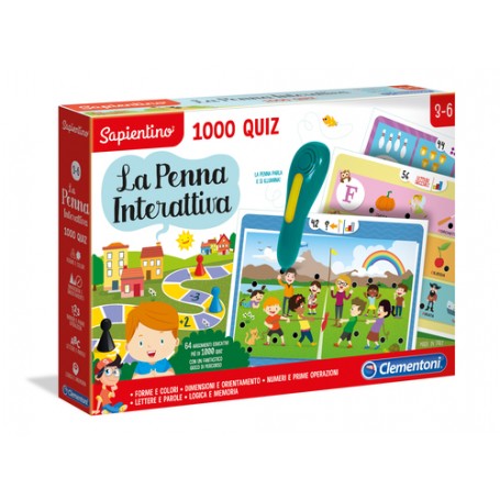 Clementoni Sapientino - La Penna Interattiva 1000 Quiz (16211A)