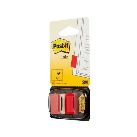 3M I680-1 etichetta autoadesiva Rettangolo Rimovibile Rosso 50 pz (7370)