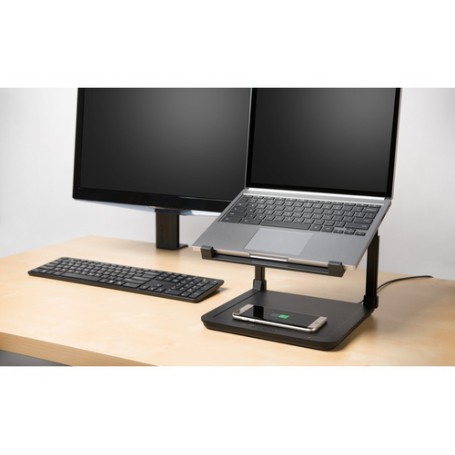 Kensington Base per laptop regolabile SmartFit® con piano di ricarica wireless per smartphone (K52784WW)