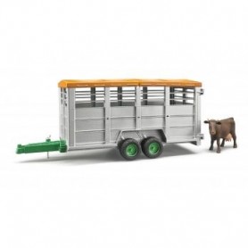 BRUDER Livestock trailer with 1 cow (02227)