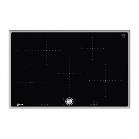 Neff T48BT00N0 piano cottura Nero, Acciaio inossidabile Da incasso Piano cottura a induzione 4 Fornello(i) (T4 (T48BT00N0_PROMO)