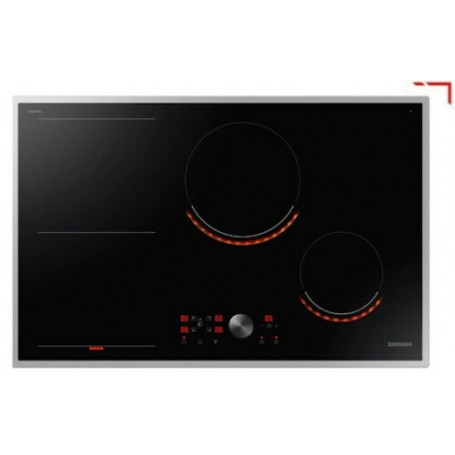 Piano cottura a induzione autosufficiente Samsung NZ84T9770RK, vetroceramica, larghezza 80cm, Virtual Flame  (NZ84T9770RK_PROMO)