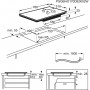 AEG IKE85441XB Piano cottura a induzione, vetroceramica, larghezza 80 cm, Hob²Hood, Nero (IKE85441XB_PROMO)