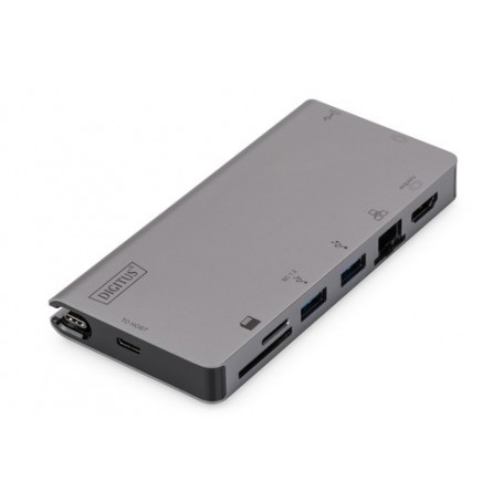 Digitus DA-70877 replicatore di porte e docking station per notebook Cablato USB 3.2 Gen 1 (3.1 Gen 1) Type-C Grigio (DA-70877)