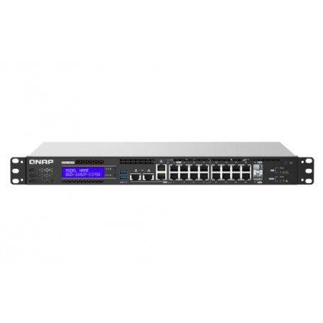 QNAP QGD-1602P Gestito Gigabit Ethernet (10/100/1000) Supporto Power over Ethernet (PoE) Nero (QGD-1602P-C3558-8G)
