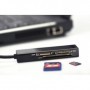 Ednet USB 3.0 MCR lettore di schede USB 3.2 Gen 1 (3.1 Gen 1) Nero (85240)