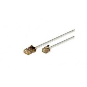 Alcasa RJ-11 - RJ-45 3m cavo di rete Bianco (TZM-3W)