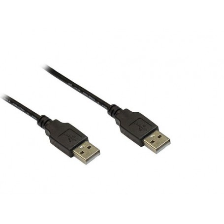 Alcasa USB 2.0, 1.8m cavo USB 1,8 m USB A Nero (2212-AA2S)