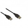 Alcasa USB 2.0, 1.8m cavo USB 1,8 m USB A Nero (2212-AA2S)