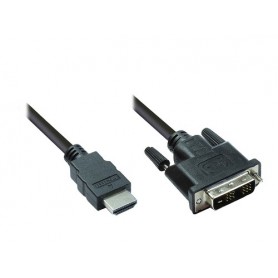 Alcasa 4510-DD2 cavo e adattatore video 2 m HDMI DVI-D Nero (4510-DD2)