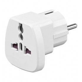 Alcasa 1500-RA1 adattatore per presa di corrente Bianco (1500-RA1)