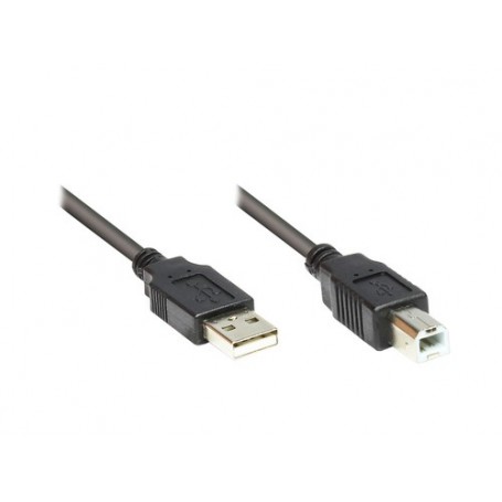 Alcasa 2510-5OFS cavo USB 5 m USB 2.0 USB A USB B Nero (2510-5OFS)