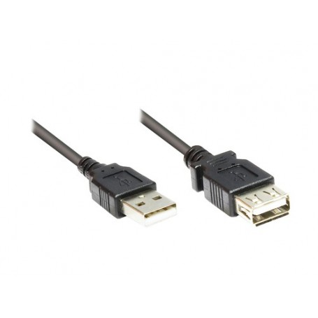 Alcasa 2511-OF2S cavo USB 1,8 m USB 2.0 USB A Nero (2511-OF2S)