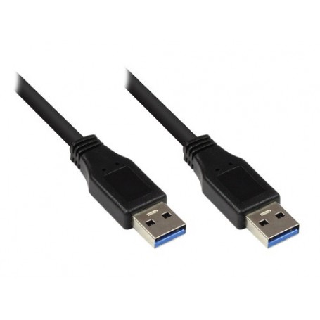 Alcasa 2712-S01 cavo USB 1 m USB 3.2 Gen 1 (3.1 Gen 1) USB A Nero (2712-S01)