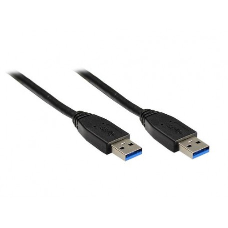 Alcasa USB A - USB A 3m M/M cavo USB USB 3.2 Gen 1 (3.1 Gen 1) Nero (2712-S03)