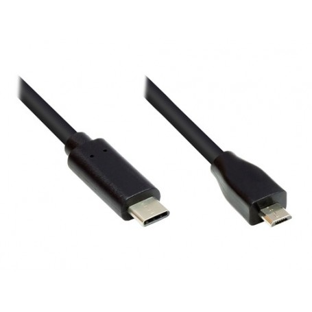 Alcasa GC-M0122 cavo USB 1 m USB 2.0 USB C Micro-USB B Nero (GC-M0122)