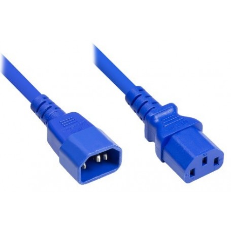 Alcasa 1600-B020 cavo di alimentazione Blu 2 m Accoppiatore C13 Accoppiatore C14 (1600-B020)