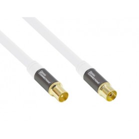 Alcasa GC-M2047 cavo coassiale RG-6/U 10 m IEC/Koax Bianco (GC-M2047)