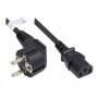 Alcasa P0130-S005 cavo di alimentazione Nero 0,5 m CEE7/7 IEC C13 (P0130-S005)