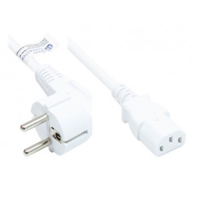 Alcasa P0130-W030 cavo di alimentazione Bianco 3 m CEE7/7 IEC C13 (P0130-W030)