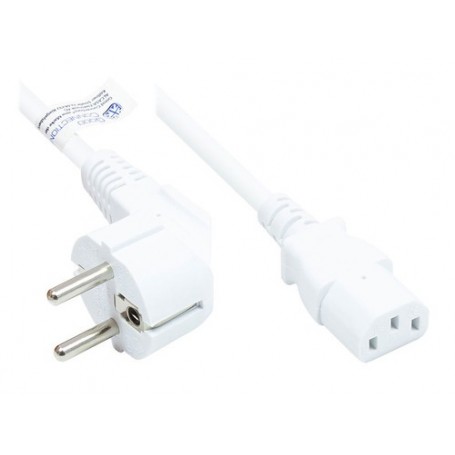 Alcasa P0130-W030 cavo di alimentazione Bianco 3 m CEE7/7 IEC C13 (P0130-W030)