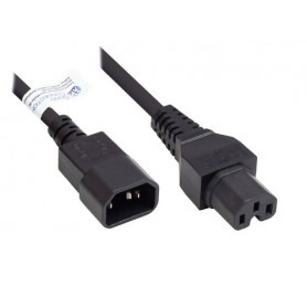 Alcasa P1450-S020 cavo di alimentazione Nero 2 m Accoppiatore C14 Accoppiatore C15 (P1450-S020)