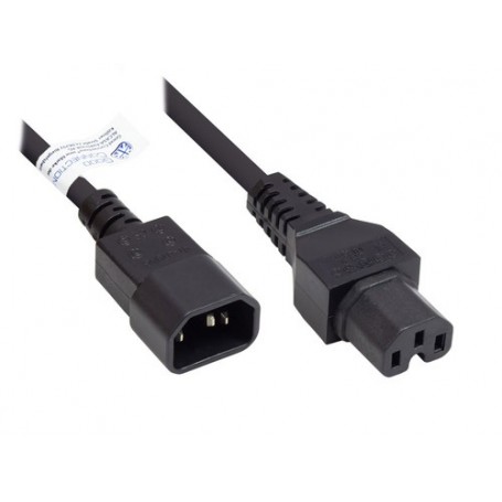 Alcasa P1450-S030 cavo di alimentazione Nero 3 m Accoppiatore C14 Accoppiatore C15 (P1450-S030)