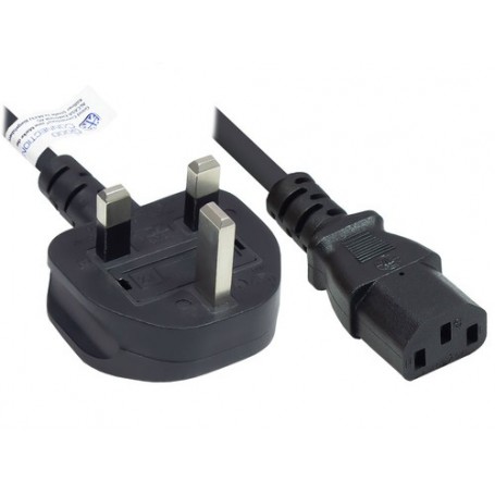 Alcasa P7030-S018 cavo di alimentazione Nero 1,8 m Spina di alimentazione di tipo G Accoppiatore C13 (P7030-S018)