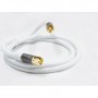 Alcasa GC-M2083 cavo coassiale RG-6 2 m F Bianco (GC-M2083)