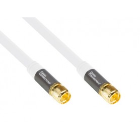 Alcasa GC-M2085 cavo coassiale 5 m F Bianco (GC-M2085)