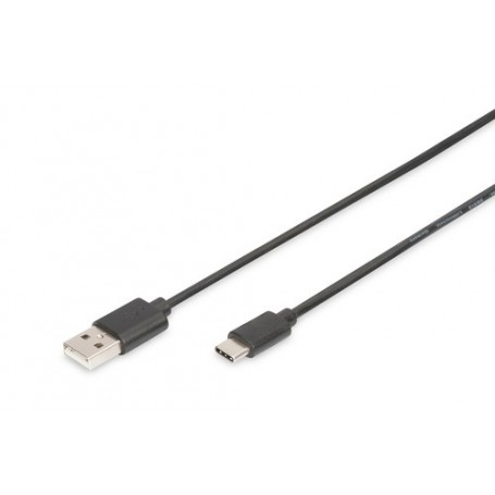 Digitus 1.8m, USB3.0-C/USB3.0-A cavo USB 1,8 m USB 3.2 Gen 1 (3.1 Gen 1) USB C USB A Nero (DB-300136-018-S)