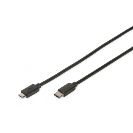 Digitus 1.8m, USB3.0-C/USB3.0 micro-B cavo USB 1,8 m USB 3.2 Gen 1 (3.1 Gen 1) USB C Micro-USB B Nero (DB-300137-018-S)