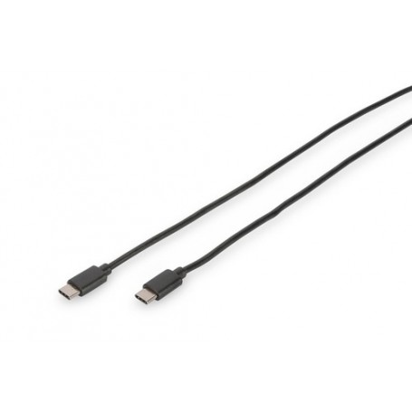 Digitus USB TYPE-C CABLE M/M 1.0M HIGH-SPEED UL BL cavo USB 1 m USB 2.0 USB C Nero (DB-300138-010-S)