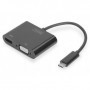Digitus DA-70858 cavo e adattatore video 0,11 m USB tipo-C HDMI + VGA (D-Sub) Nero (DA-70858)