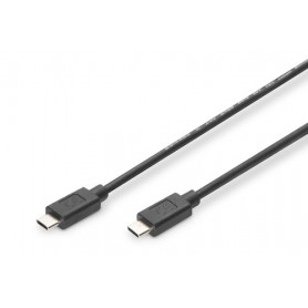 Digitus AK-300155-010-S cavo USB 1 m USB 2.0 USB C Nero (AK-300155-010-S)