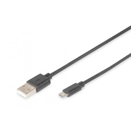Digitus AK-300127-010-S cavo USB 1 m USB A Micro-USB B Nero (AK-300127-010-S)