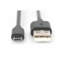 Digitus 1m, USB2.0-A/USB2.0 micro-B cavo USB Micro-USB B Nero (DB-300127-010-S)