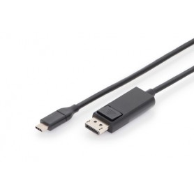 Digitus DB-300333-020-S cavo e adattatore video 1,8 m USB tipo-C DP Nero (DB-300333-020-S)