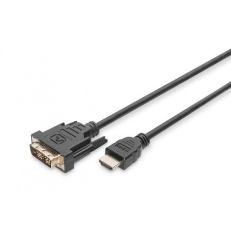 Digitus 2m, HDMI/DVI-D HDMI tipo A (Standard) Nero (DB-330300-020-S)
