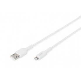 Digitus 1m, Lightning/USB-A Bianco (DB-600106-010-W)