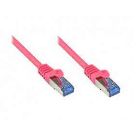 Alcasa Cat6a 3m cavo di rete Magenta S/FTP (S-STP) (8060-H030M)